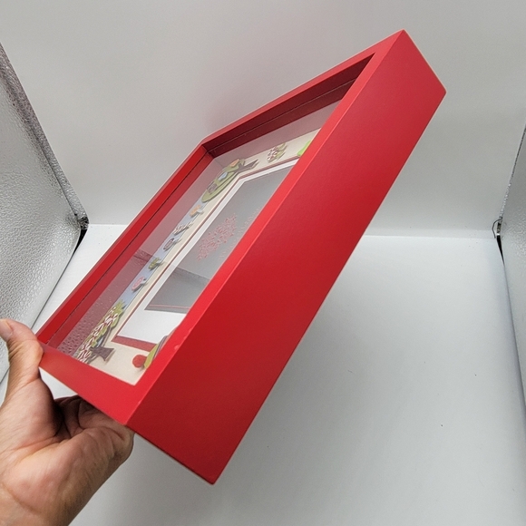 GINGERBREAD HOLIDAY FRIENDS SHADOWBOX PICTURE FRAME w/ CANDY TREES & FLOWERS - Picture 11 of 11